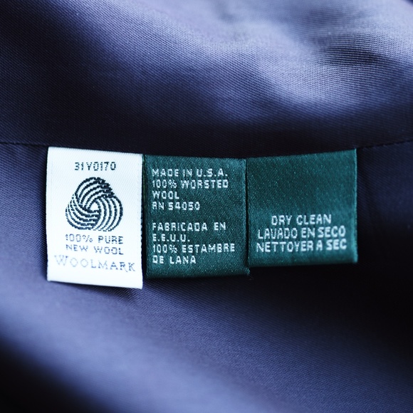 RALPH LAUREN Vintage Wool Blazer, Navy blue Gold Crown Crest, Size 4 P / 2 R - Picture 9 of 11